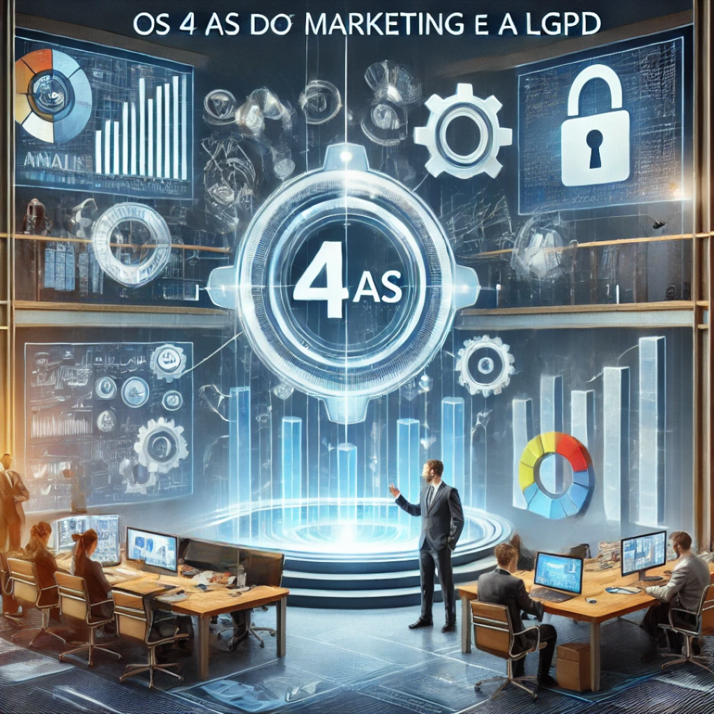 4As do Marketing. Proteção de Dados. LGPD. Feito com IA.
